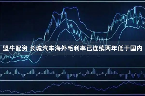 盟牛配资 长城汽车海外毛利率已连续两年低于国内